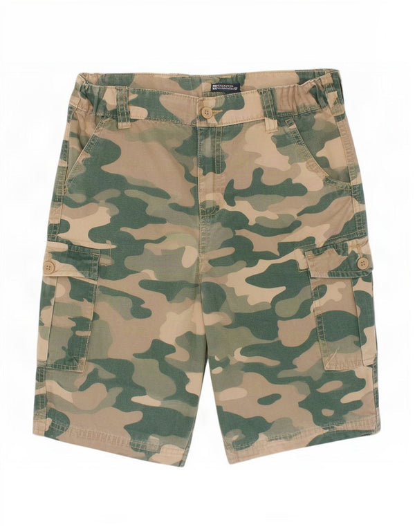 Mountain Warehouse Boys Cargo Shorts 12-13 år W30 Grøn Camouflage
