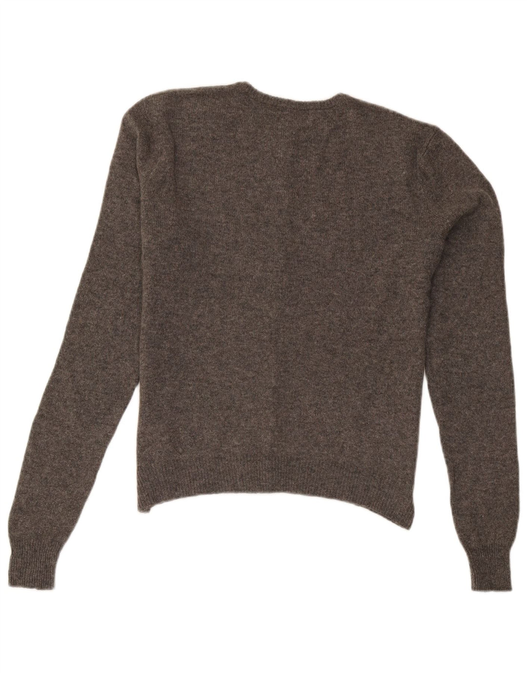 Ralph Lauren Dame Cardigan Sweater UK 16 Stor Grå Uld