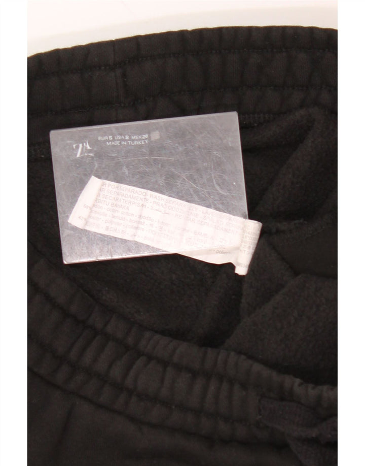 ZARA Mens Tracksuit Trousers Small  Black Cotton