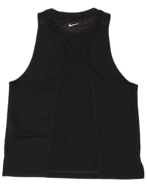 Nike Dame Dri Fit Vest Top UK 14 Large Black Polyester