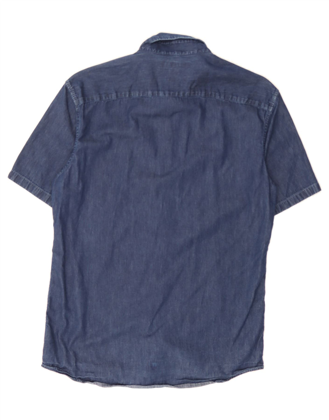 MICHAEL KORS Mens Slim Fit Short Sleeve Shirt Small Blue Cotton Vintage Michael Kors and Second-Hand Michael Kors from Messina Hembry 