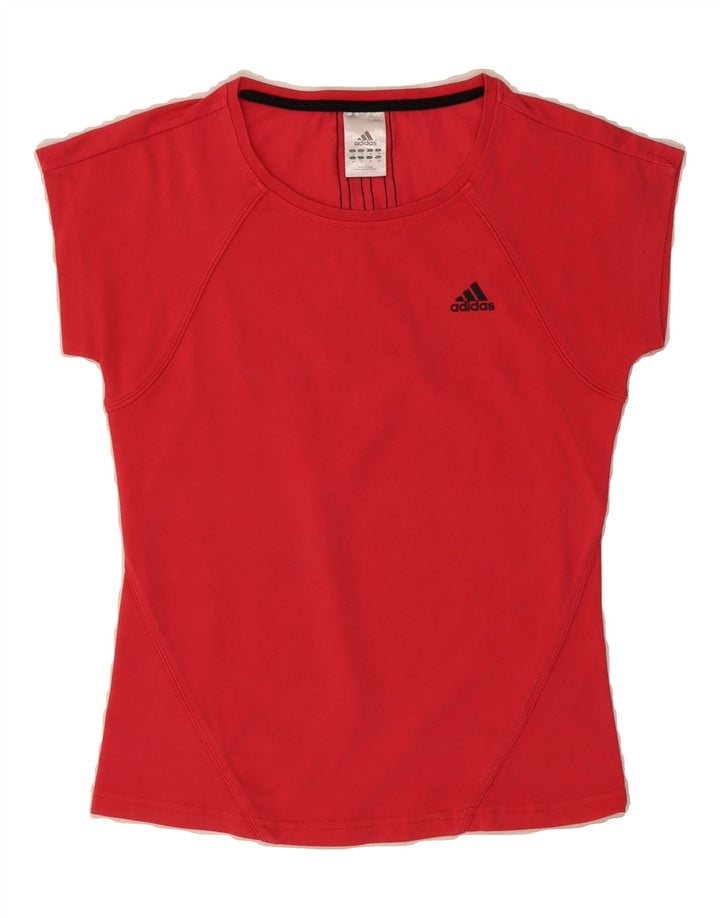 ADIDAS Womens Climalite T-Shirt Top UK 10 Small Pink Vintage Adidas and Second-Hand Adidas from Messina Hembry 