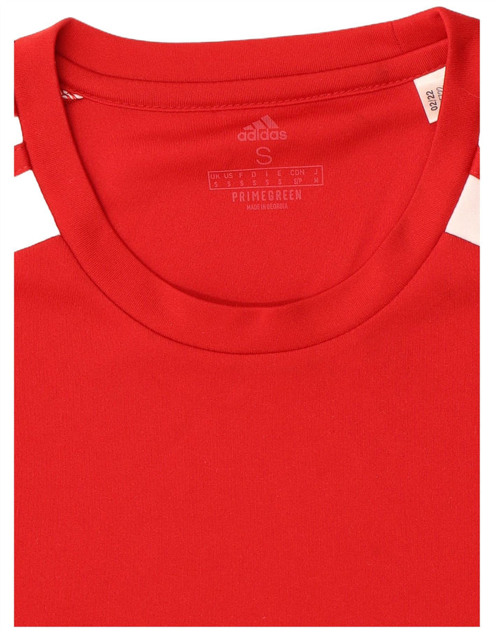 Adidas Herre Aeroready T-Shirt Top Lille Rød Colourblock