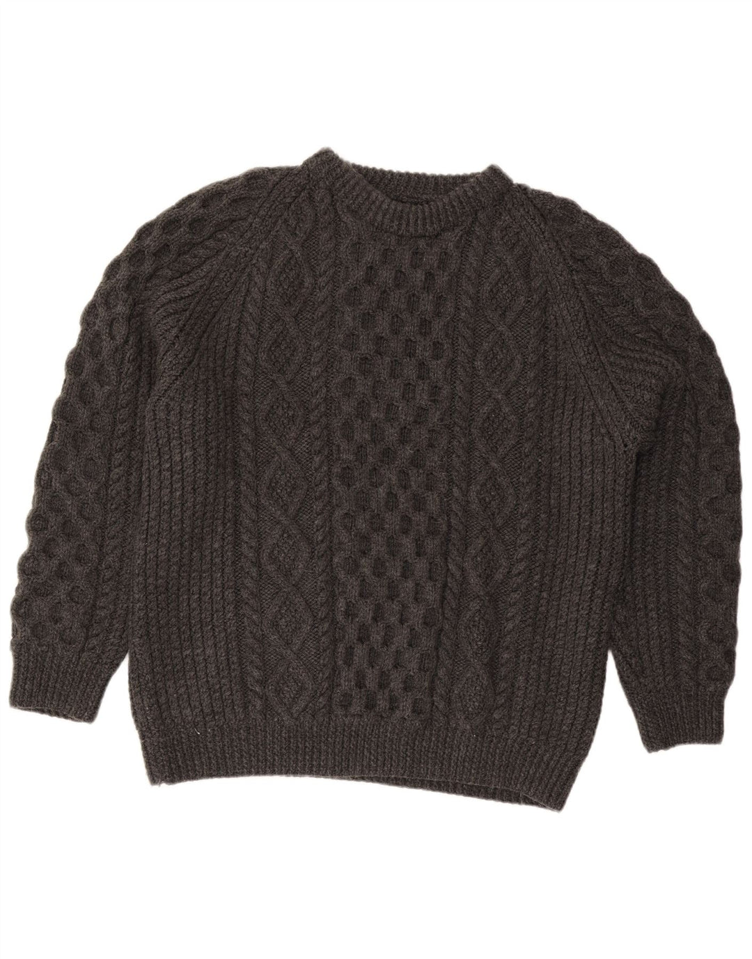 Vintage herre sweater med rund hals XL grå