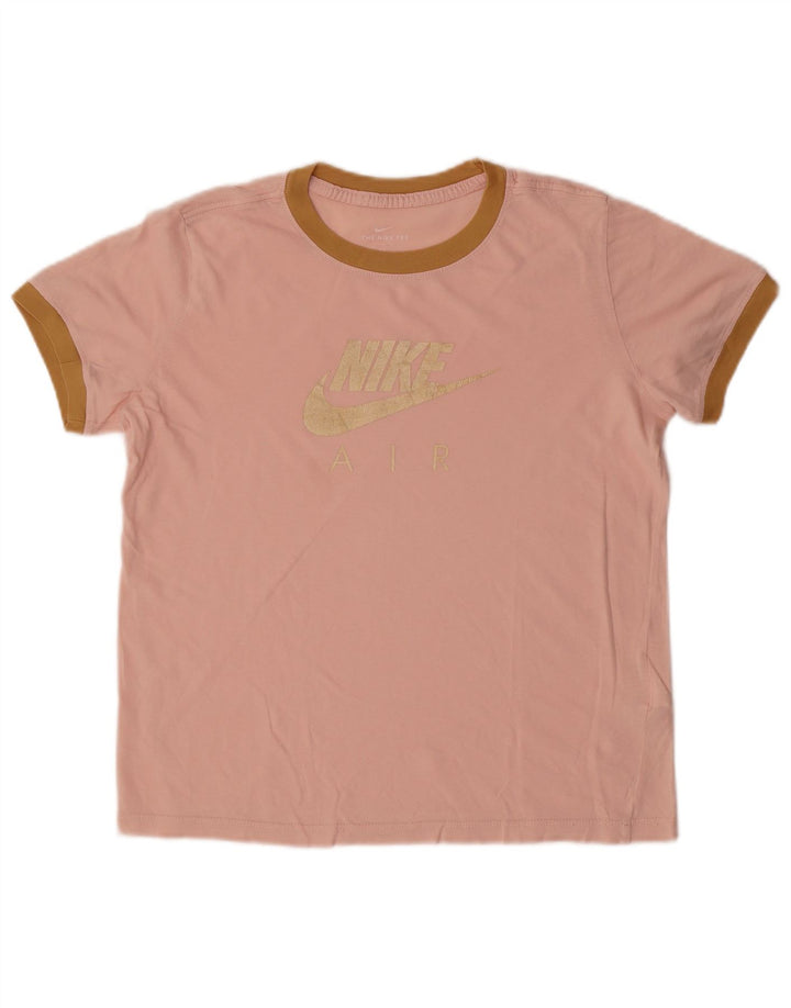 NIKE piger grafisk t-shirt top 13-14 år XL Pink bomuld