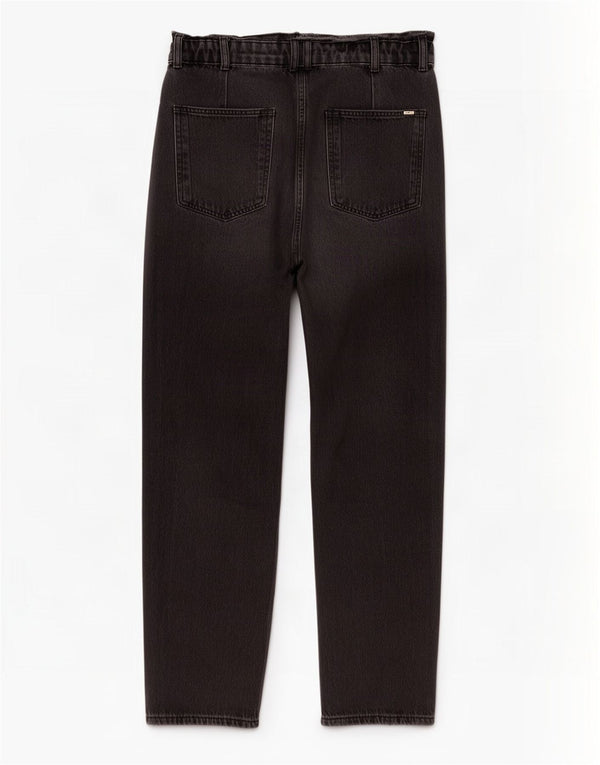 Zara Dame Højhøjde Løse Jeans EU 34 2XS W24 L24 Sort