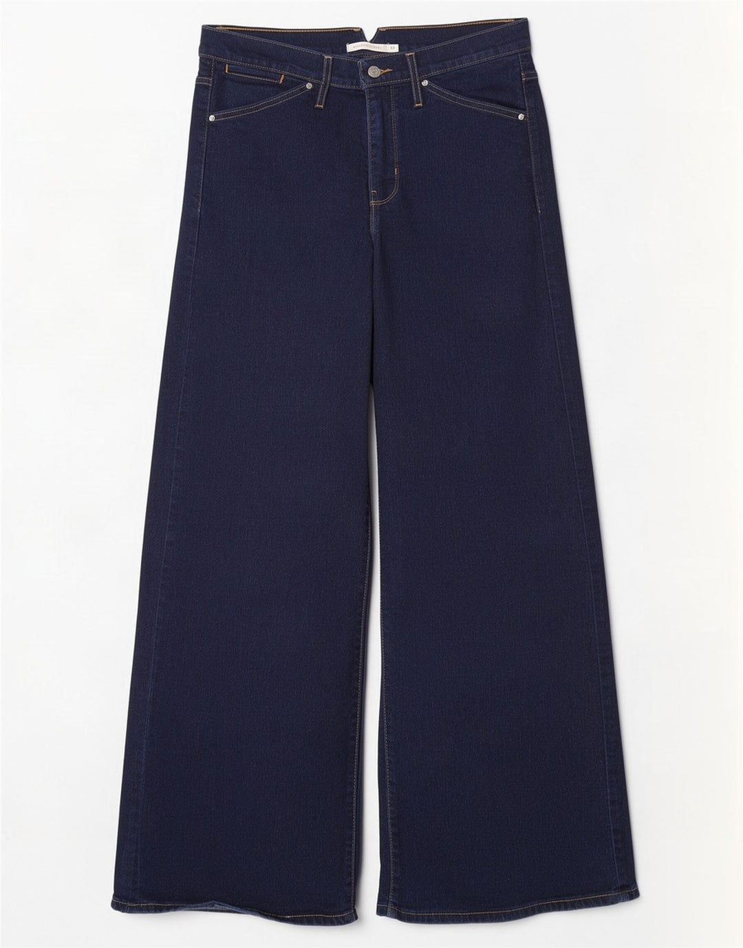 Levi's Womens 318 Shaping Wide Leg Jeans W30 L30 Navy Blue