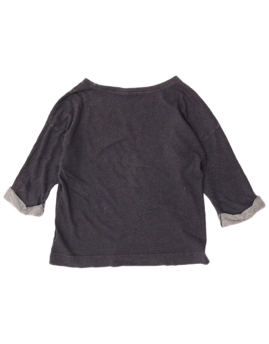 Gap Dame Oversized Top 3/4 ærme UK 10 Small Navy Blue Bomuld