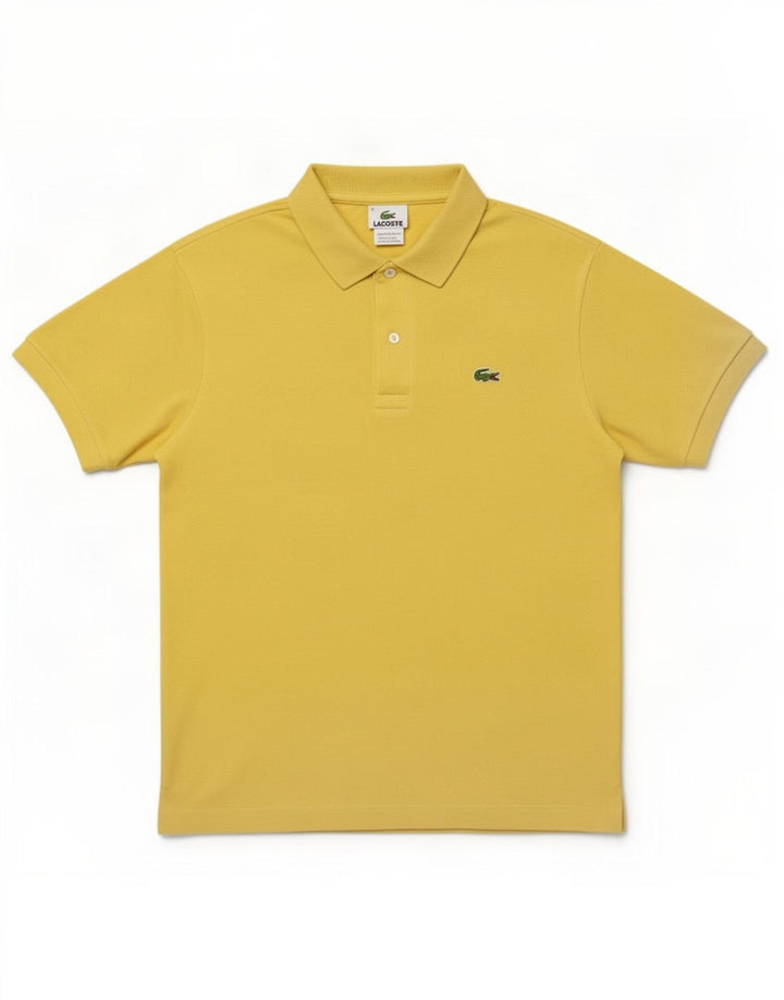 Lacoste herre poloshirt størrelse 4 Medium gul bomuld