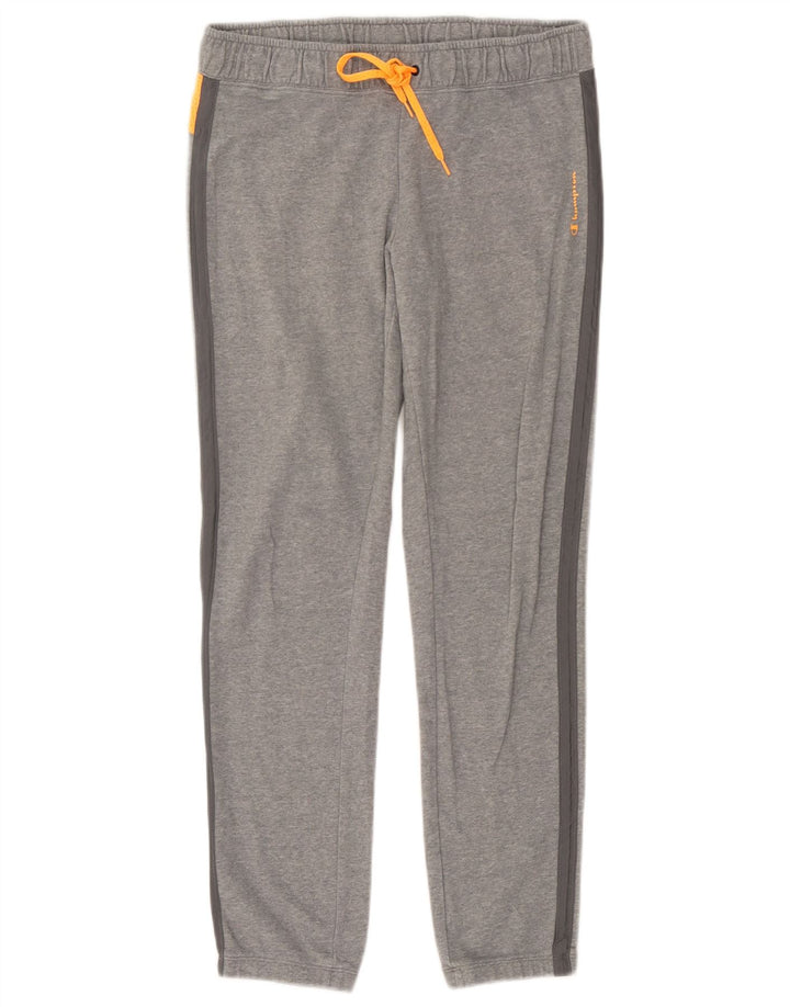 Champion Dame grafisk træningsdragt Bukser Joggers UK 10 Small Grey Bomuld