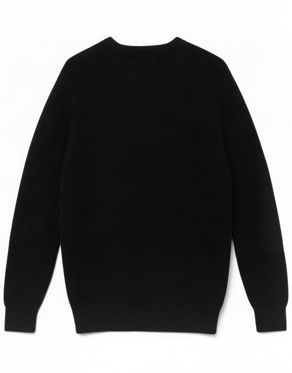 Zara Herre Boat Neck Sweater Sweater Large Navy Blue Cotton