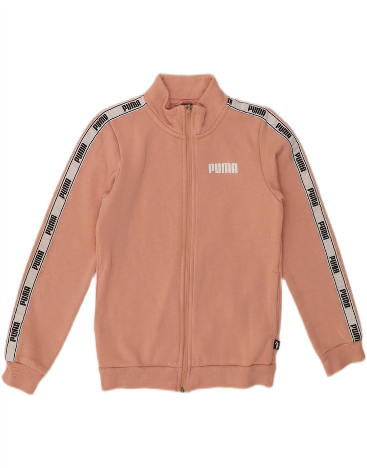 PUMA piger grafisk træningsdragt topjakke 11-12 år Pink bomuld