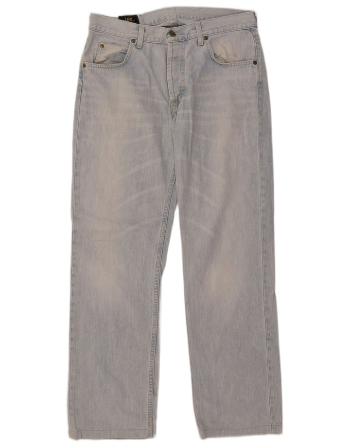 Lee Straight Jeans til mænd W34 L30 blå bomuld