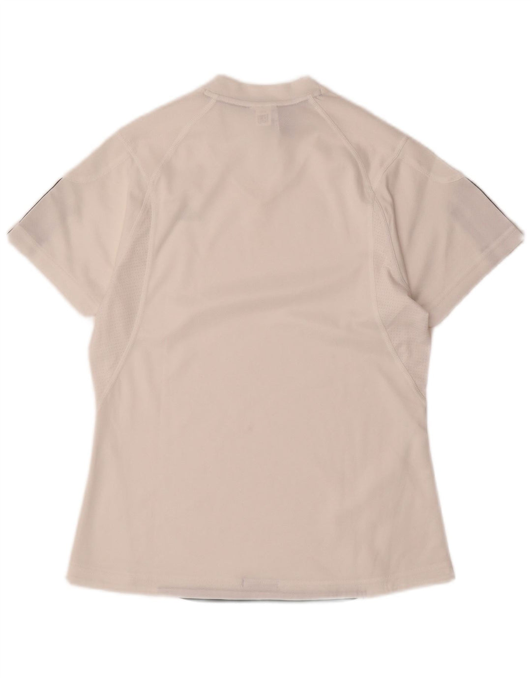 ADIDAS Dame Climacool T-Shirt Top UK 12 Medium White Polyester
