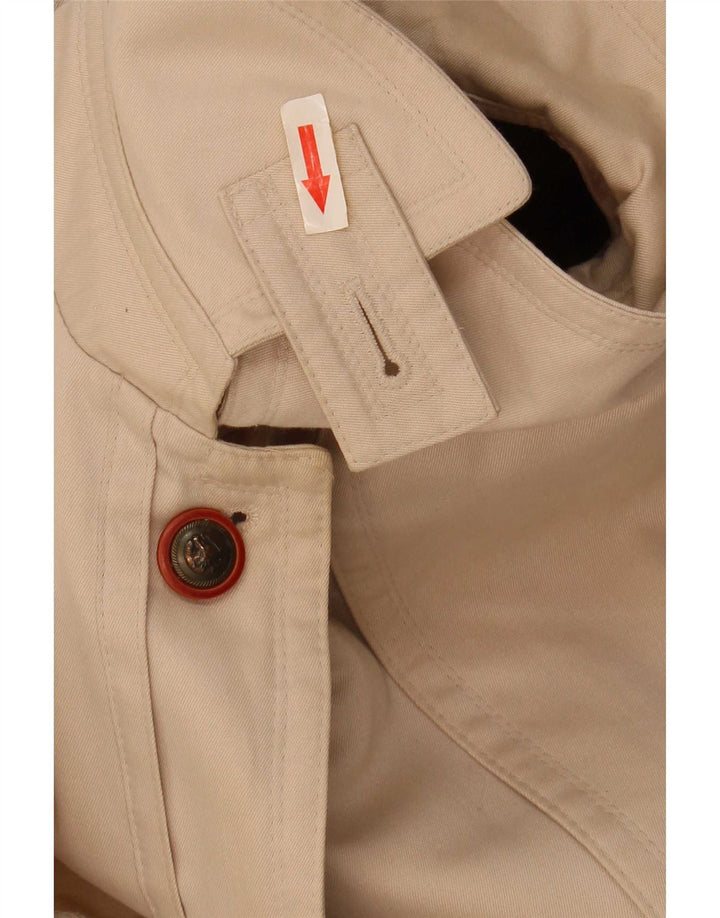 Vintage overfrakke til kvinder UK 18 XL Beige Akryl