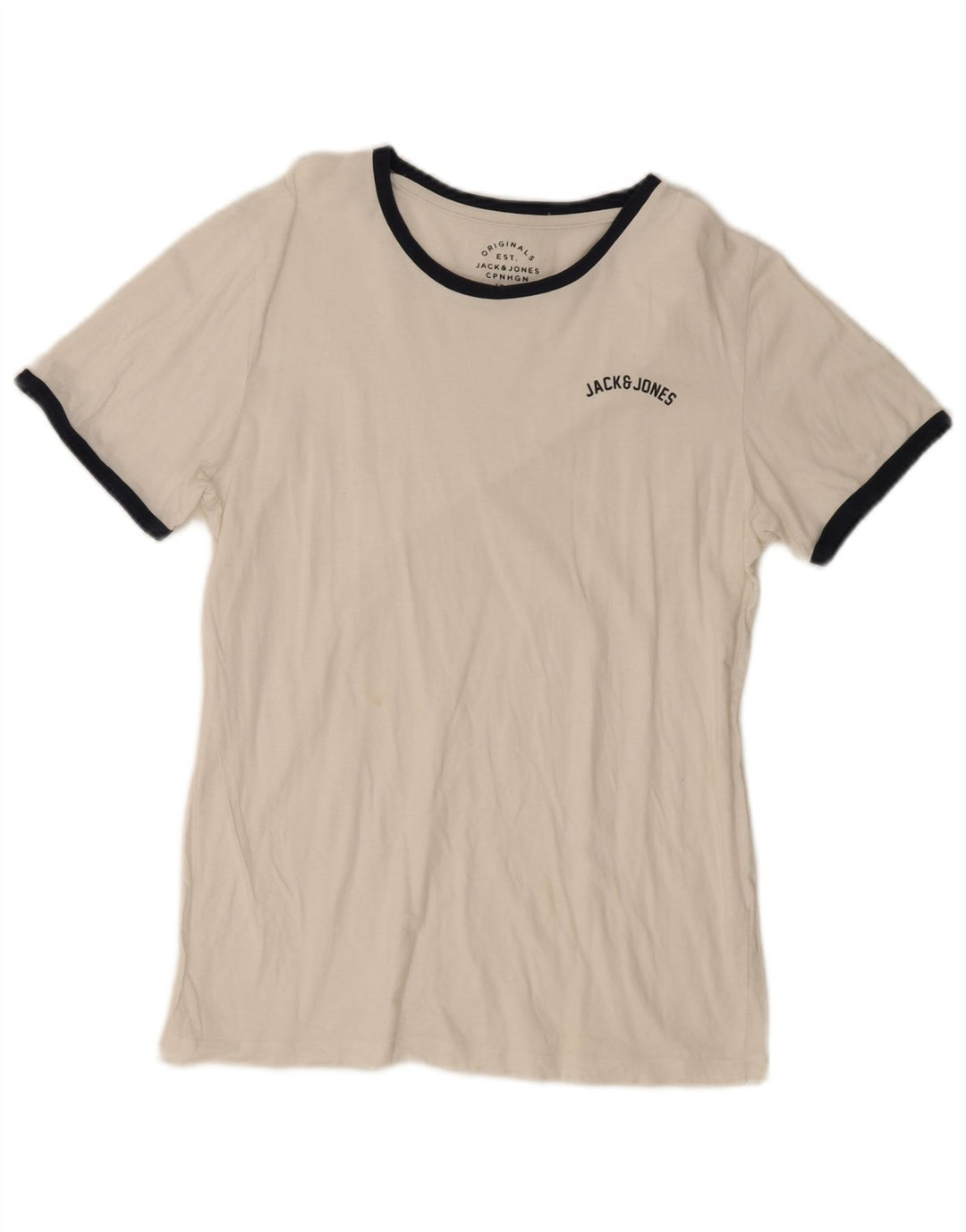 Jack & Jones Herre T-Shirt Top Lille Hvid