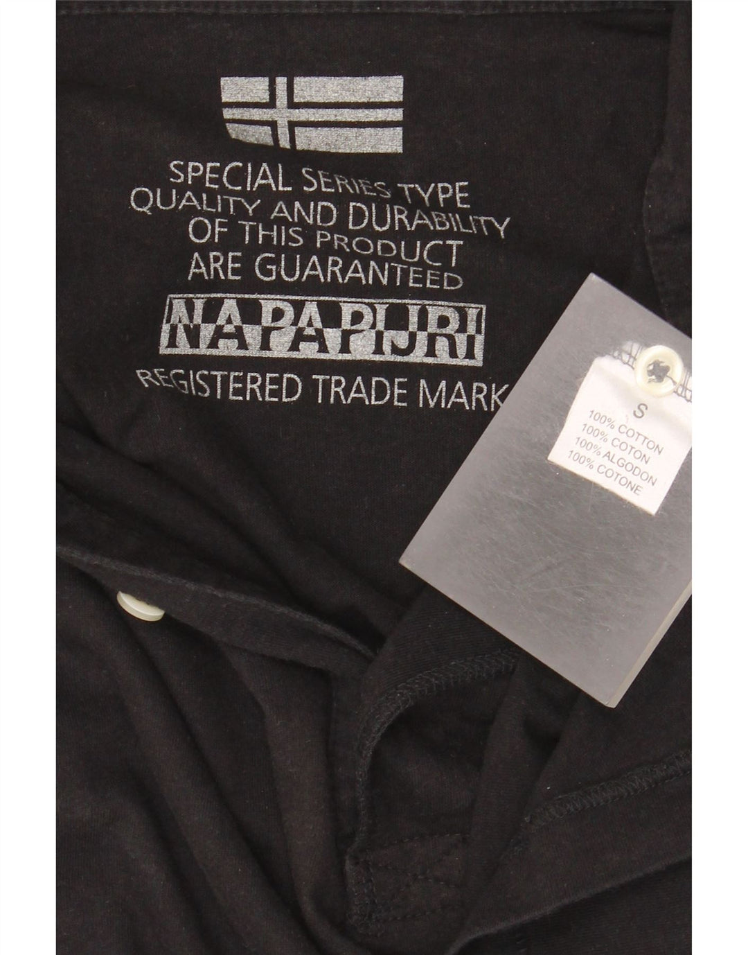 NAPAPIJRI Herre poloshirt Lille sort bomuld