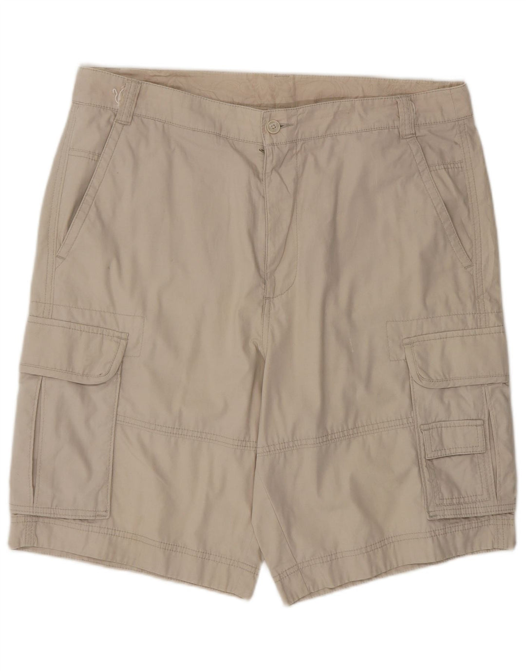 CHAMPION Mens Cargo Shorts Large W36 Beige Cotton