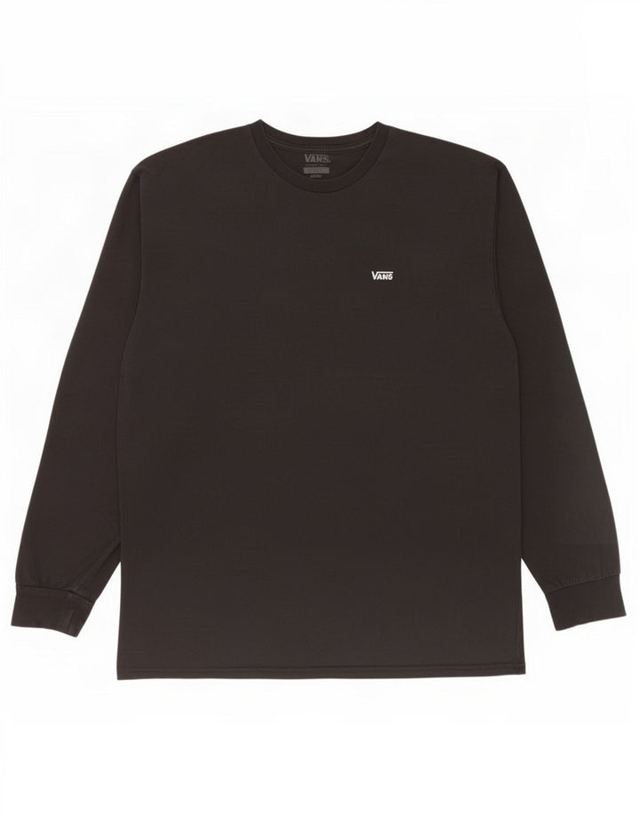 Vans Herre Classic Fit Top Langærmet Stor Sort Bomuld