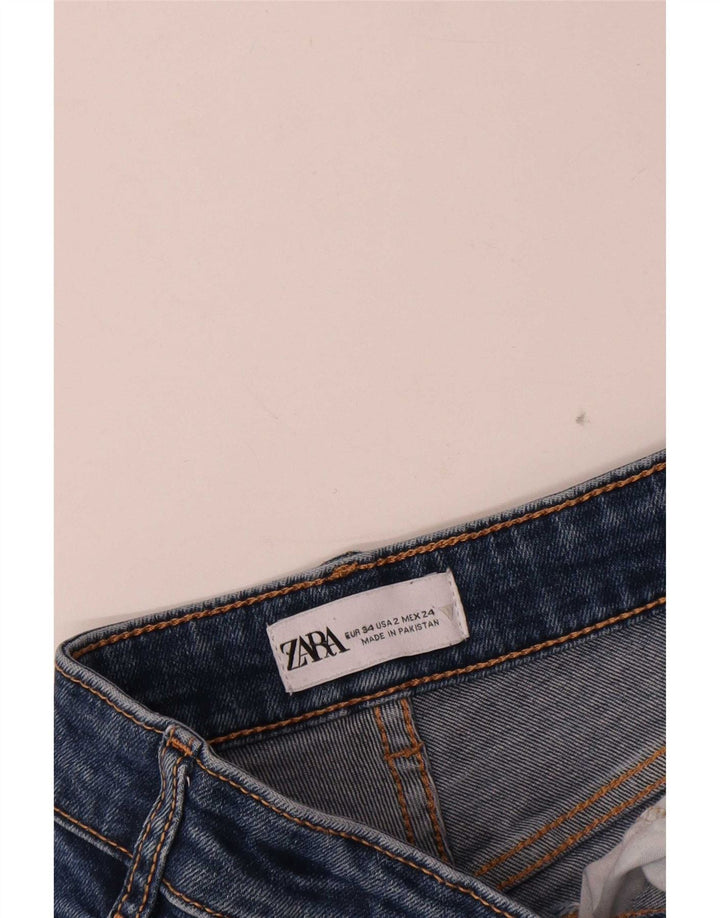 Zara Womens Bootcut Jeans EU 34 2XS W24 L25 Blue