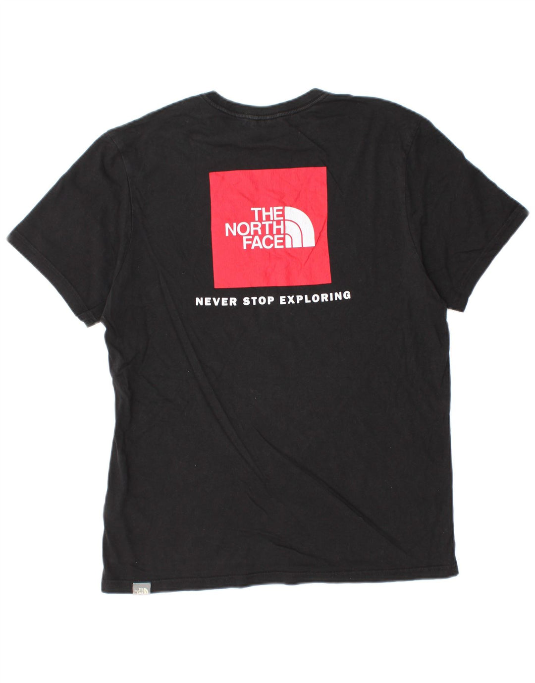 The North Face Herre grafisk T-shirt Top Medium Sort Bomuld