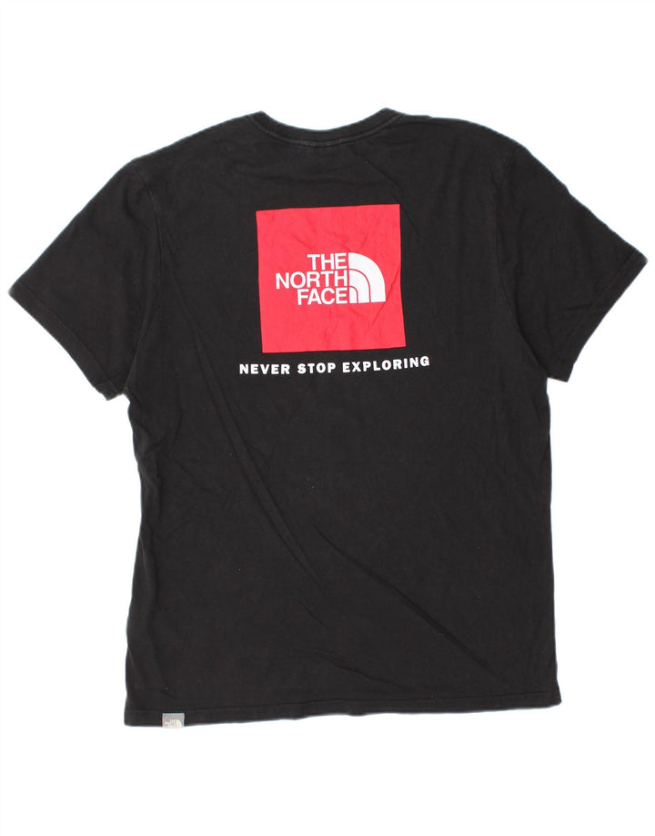 The North Face Herre grafisk T-shirt Top Medium Sort Bomuld