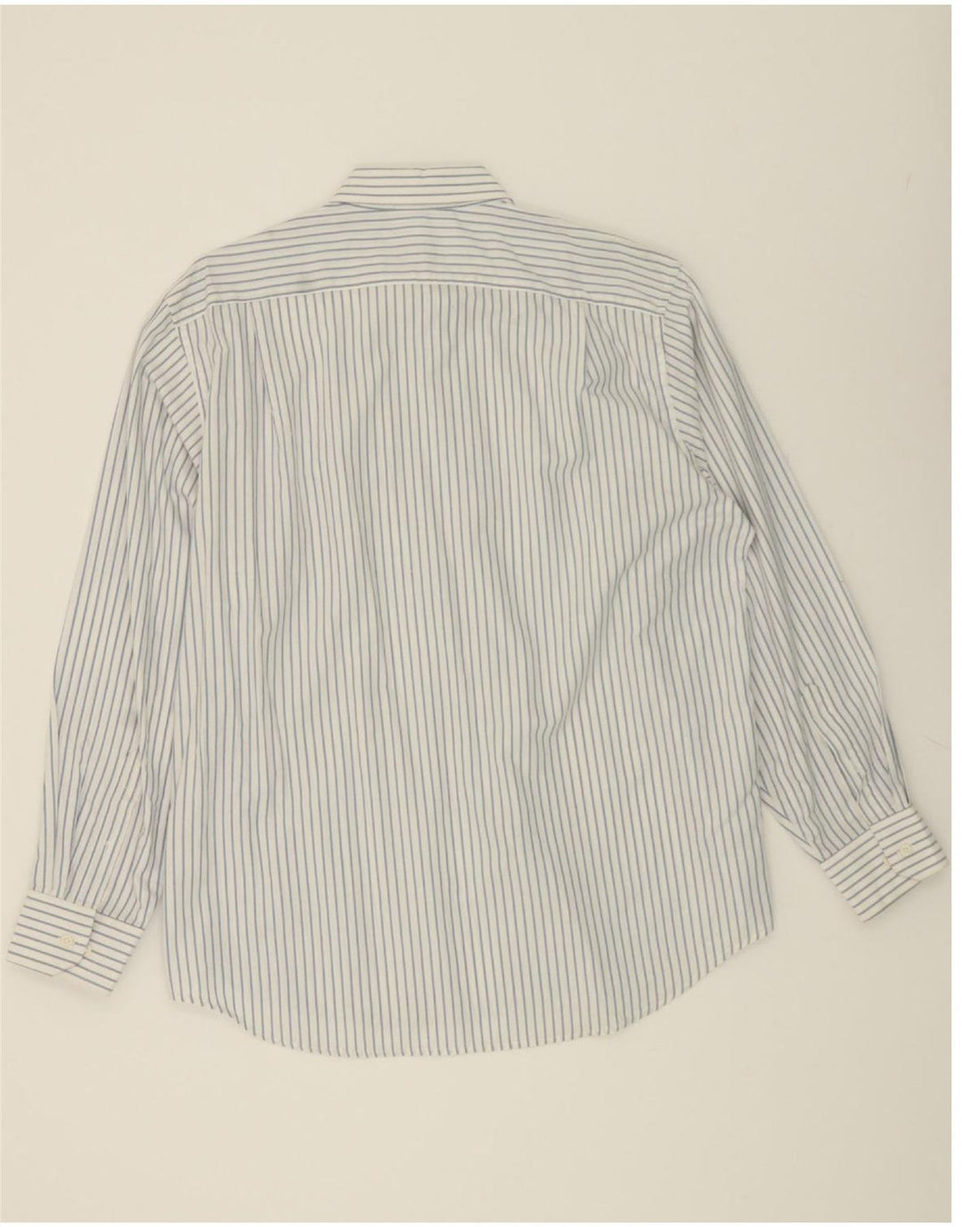 IZOD Mens Shirt XL Blue Striped Cotton Vintage Izod and Second-Hand Izod from Messina Hembry 
