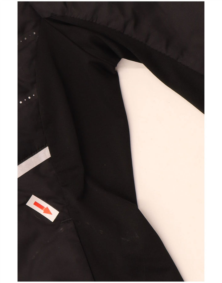 NIKE Racerjakke til kvinder UK 12 Medium Sort Polyester