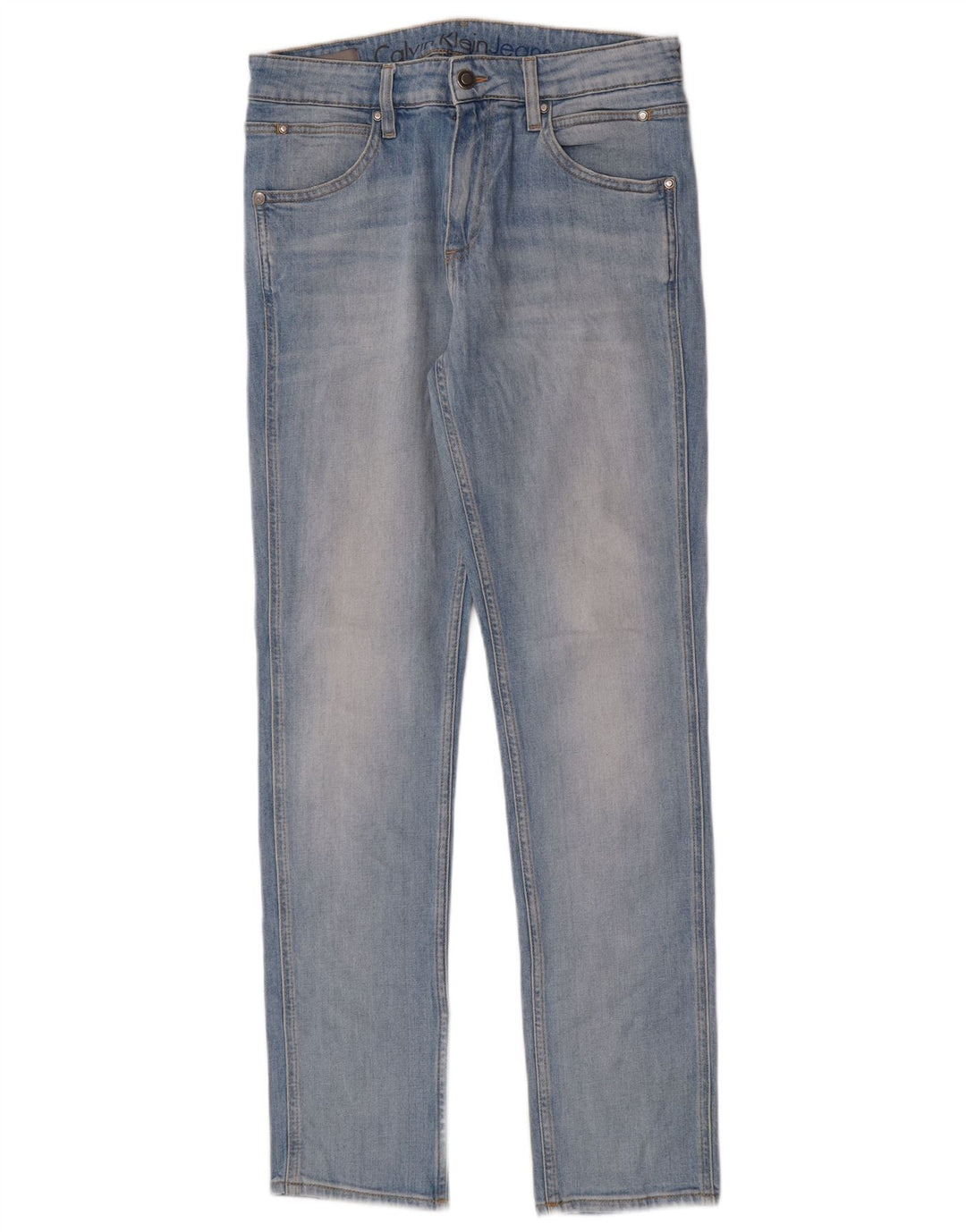 Calvin Klein Herre Slim Jeans W31 L32 Blå Bomuld