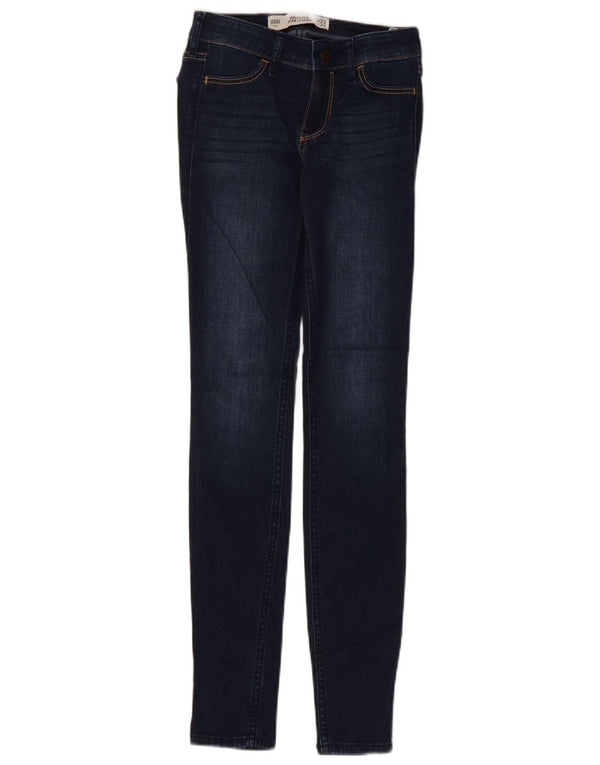 Hollister Dame Jegging Jeans W23 L29 Marineblå Bomuld