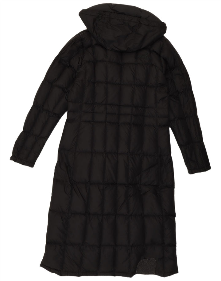 The North Face Dame Hooded Longline Polstret Frakke UK 12 Medium Black
