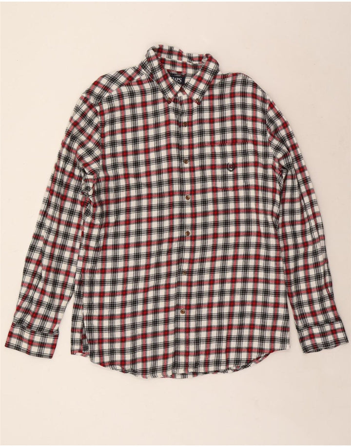 CHAPS Flanelskjorte til mænd Stor flerfarvet ternet bomuld