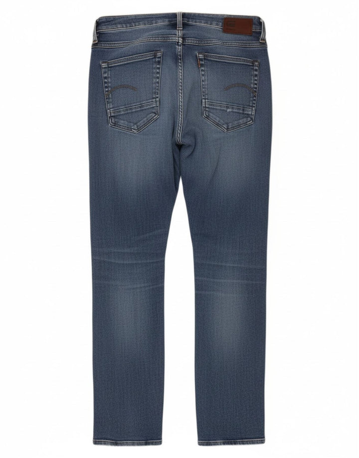 G-Star Dame Distressed Slim Jeans W24 L30 Blå Bomuld