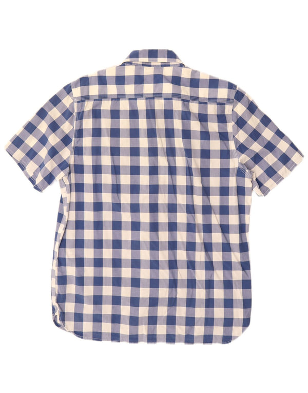 Levi's Kortærmet Herre skjorte med standard pasform Medium Blue Gingham Cotton