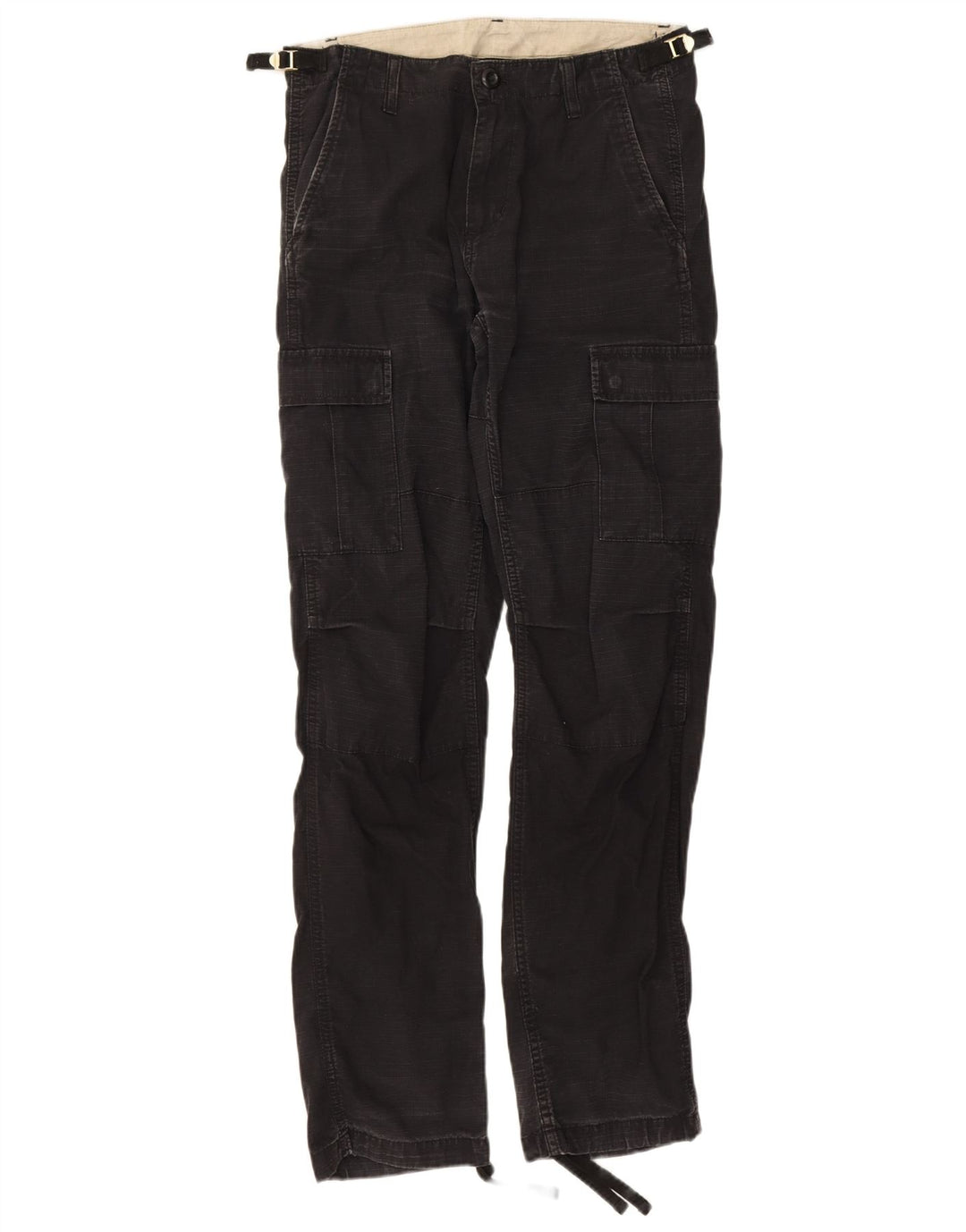 Carhartt Herre Straight Cargo Bukser W30 L32 Sort Bomuld