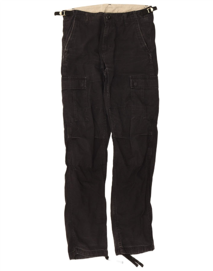 Carhartt Herre Straight Cargo Bukser W30 L32 Sort Bomuld