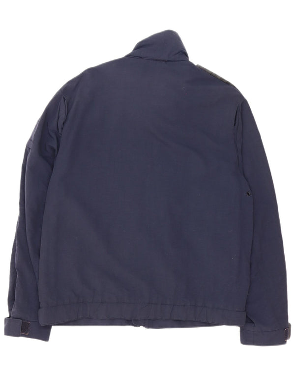 Gas Herre Utility Jacket UK 36 Small Navy Blue Polyester