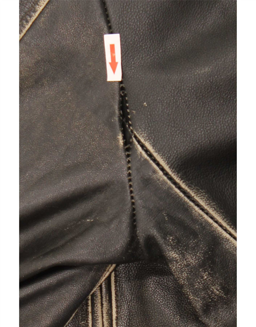 Vintage herre læderjakke IT 54 2XL Sort