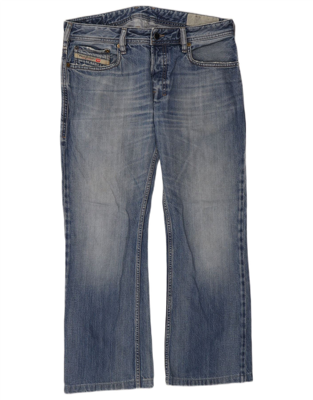 Diesel Herre Zatiny Regular Bootcut Jeans W30 L27 Blå Bomuld
