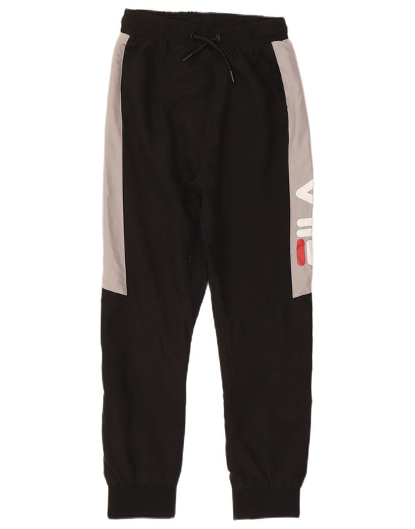 Fila Boys Grafisk træningsdragt Bukser Joggers 10-11 år Sort Colourblock
