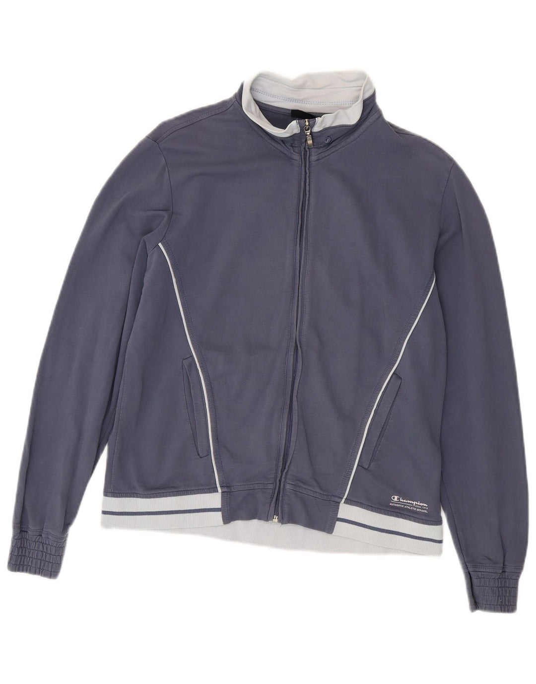Champion Womens træningsdragt Topjakke UK 14 Medium Navy Blue Colourblock