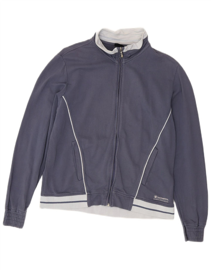 Champion Womens træningsdragt Topjakke UK 14 Medium Navy Blue Colourblock