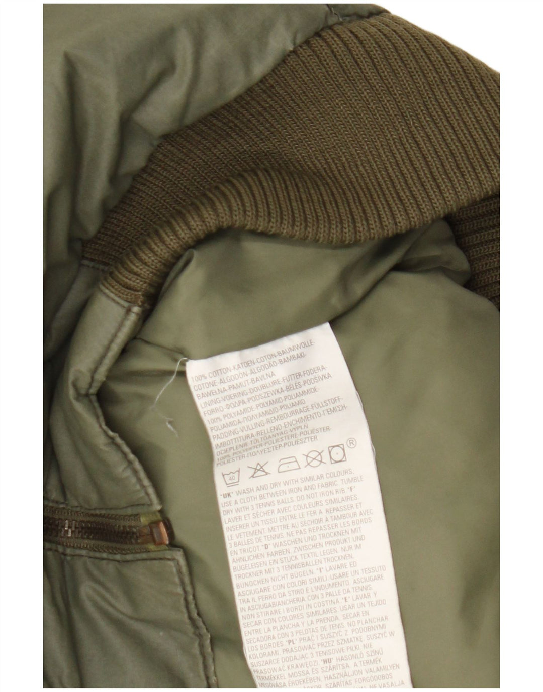 Levi's Polstret Gilet til mænd UK 40 Stor grøn bomuld