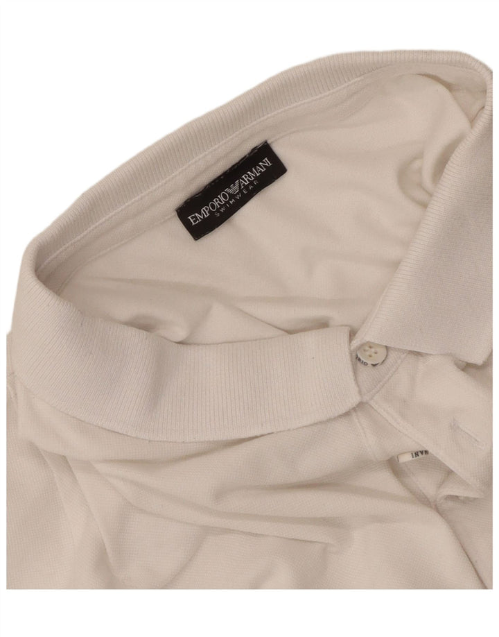 Emporio Armani herre poloshirt Medium White