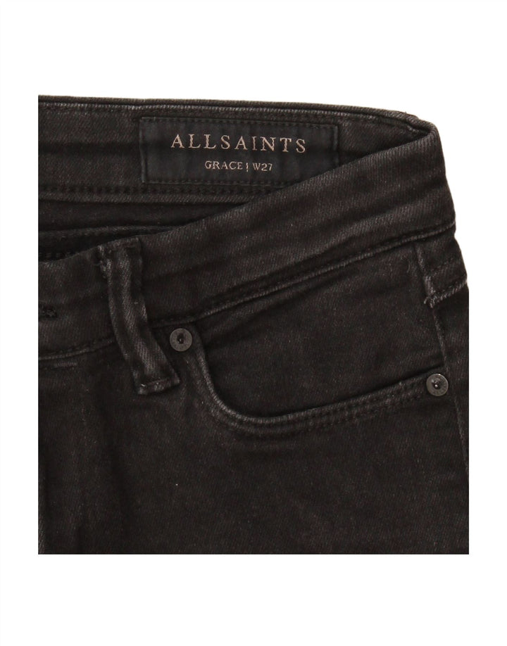 ALL SAINTS Womens Skinny Jeans W27 L30 Black