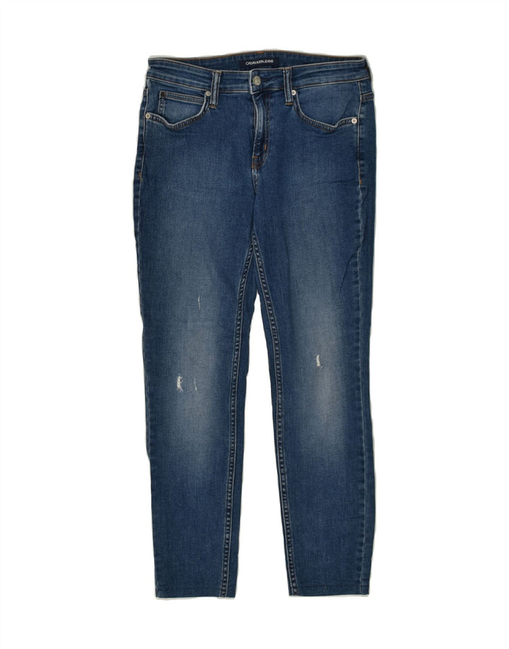 CALVIN KLEIN Womens Slim Jeans W29 L30  Navy Blue Cotton Vintage Calvin Klein and Second-Hand Calvin Klein from Messina Hembry 