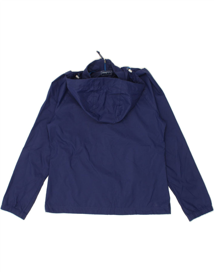 L.L.BEAN Womens Hooded Rain Jacket UK 6 XS Blue Nylon Vintage L.L.Bean and Second-Hand L.L.Bean from Messina Hembry 