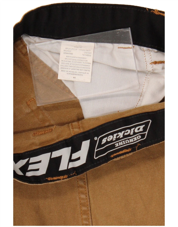 DICKIES Herre Flex Cargo Shorts W44 2XL Brun Bomuld