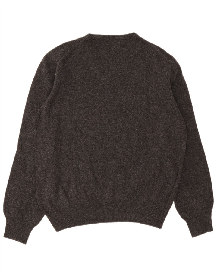 Brooksfield Herre V-hals sweater IT 48 Lille Grå