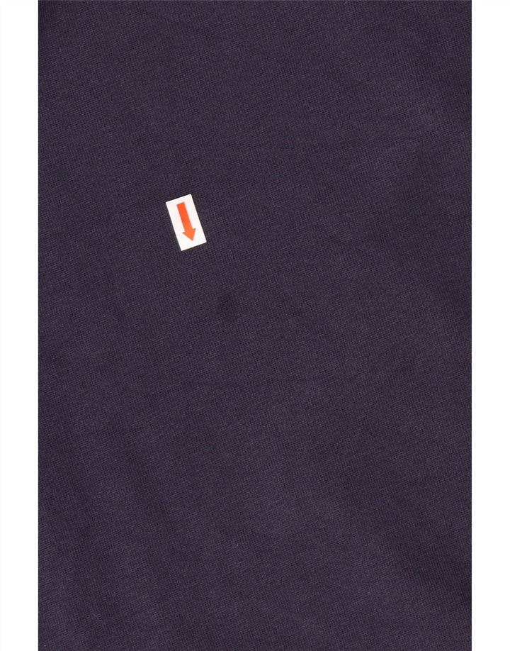 JOULES Dame Oversized Sweatshirt Jumper UK 8 Lille marineblå bomuld